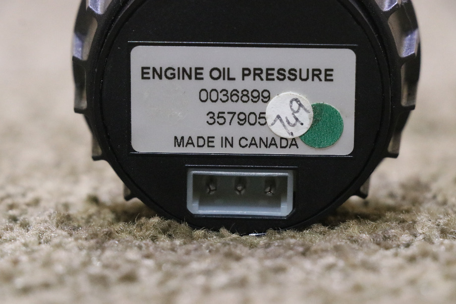USED 0036899 BLUE BIRD ENGINE OIL DASH GAUGE RV PARTS FOR SALE RV Components 