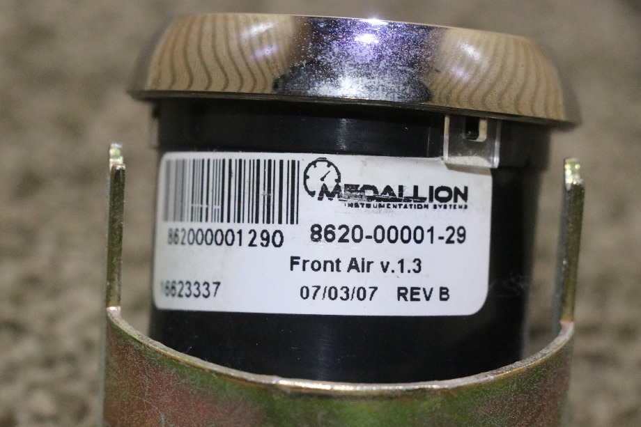 USED 8620-00001-29 FRONT AIR DASH GAUGE RV PARTS FOR SALE RV Components 