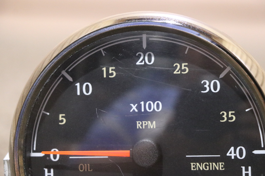 USED 3 IN 1 TACH / OIL / ENGINE DASH GAUGE 8640-40001-29 DASH GAUGE RV/MOTORHOME PARTS FOR SALE RV Components 