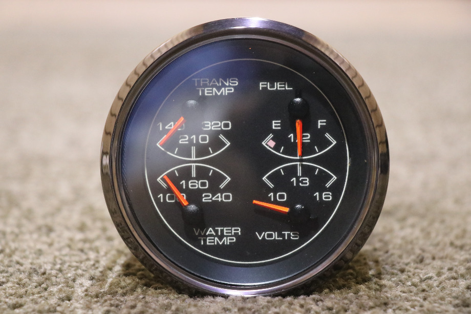 USED MOTORHOME 4 IN 1 TRANS / FUEL / WATER / VOLTS 944320 DASH GAUGE FOR SALE RV Components 