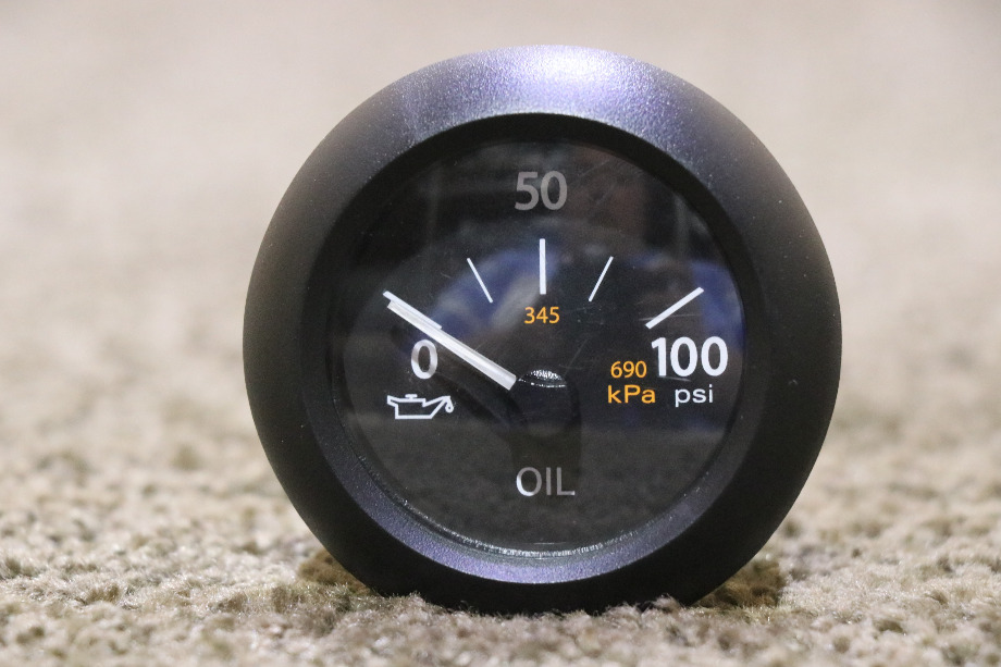 USED MOTORHOME OIL 6913-00222-11 DASH GAUGE FOR SALE RV Components 