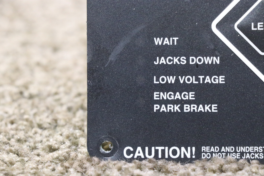 USED POWER GEAR 140-1226 ELECTRONIC LEVELING TOUCH PAD MOTORHOME PARTS FOR SALE RV Components 