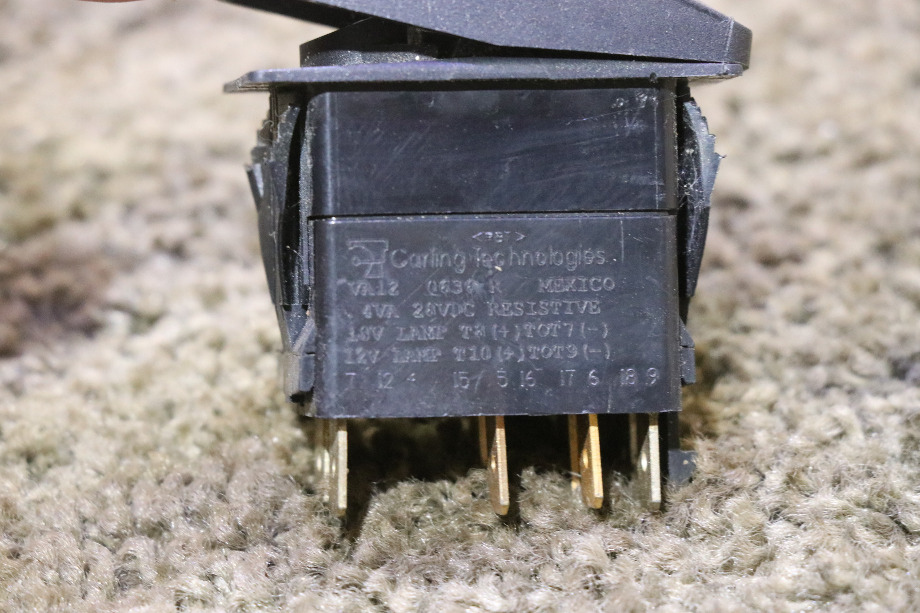USED VA12 CRUICE ON / OFF DASH SWITCH RV PARTS FOR SALE RV Components 