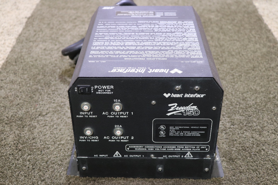 USED RV/MOTORHOME HEART INTERFACE FREEOM 15D INVERTER CHARGER 81-0151-12(202) FOR SALE RV Components 