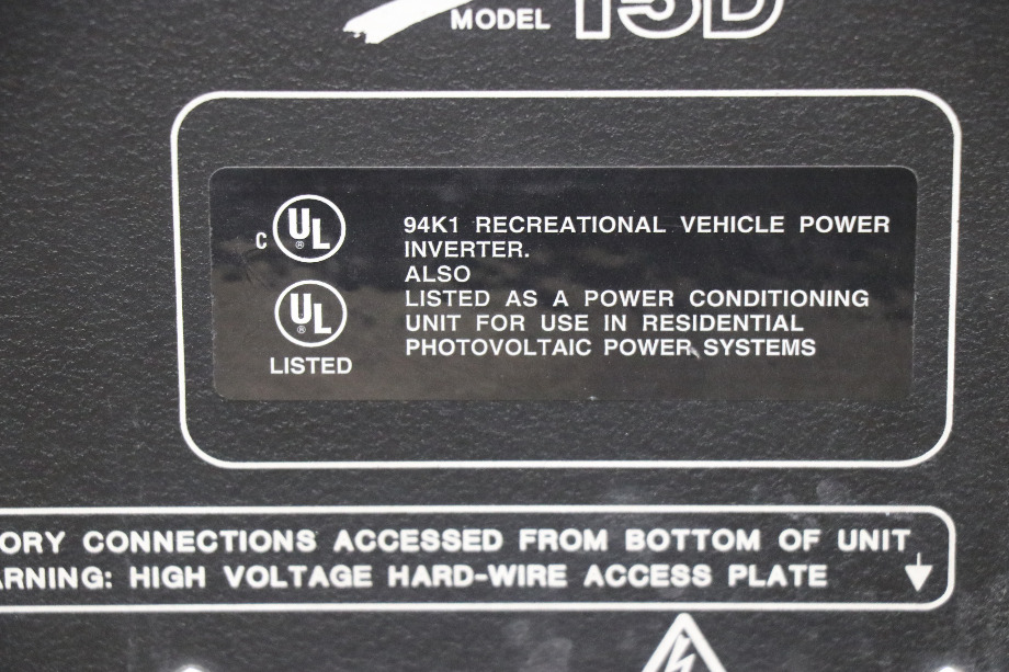 USED RV/MOTORHOME HEART INTERFACE FREEOM 15D INVERTER CHARGER 81-0151-12(202) FOR SALE RV Components 