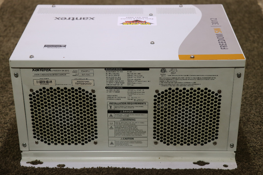 USED FSW3012 XANTREX FREEDOM SW INVERTER CHARGER RV PARTS FOR SALE RV Components 