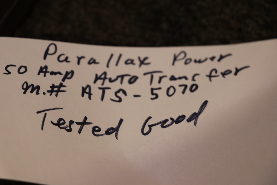 USED PPS ATS 5070 AUTOMATIC LINE/GENERATOR SWITCH MOTORHOME PARTS FOR SALE RV Components 