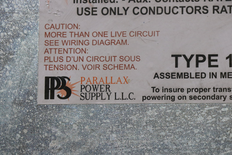 USED RV ATS 501 PPS AUTOMATIC LINE/GENERATOR SWITCH FOR SALE RV Components 