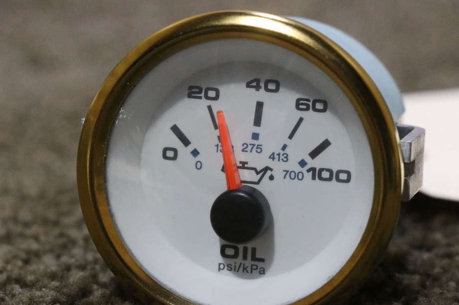 USED OIL PRESS DASH GAUGE 64988 RV/MOTORHOME PARTS FOR SALE RV Components 