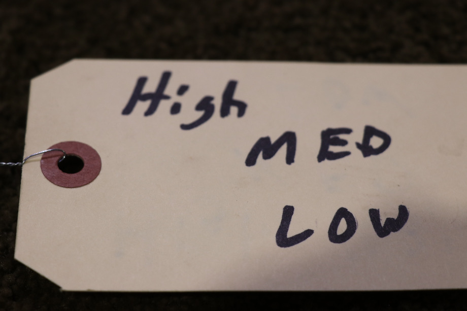 USED HIGH / MED / LOW DASH SWITCH RV PARTS FOR SALE RV Components 