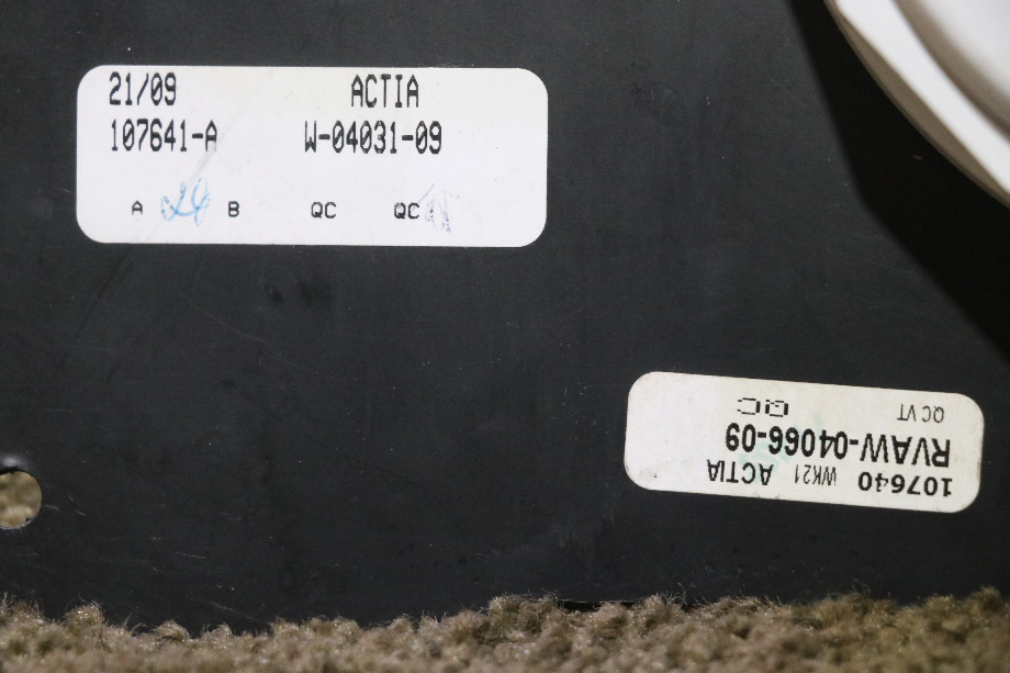 USED TIFFIN MOTORHOME COMPLETE DASH GAUGE CLUSTER W-04031-09 RV PARTS FOR SALE RV Components 