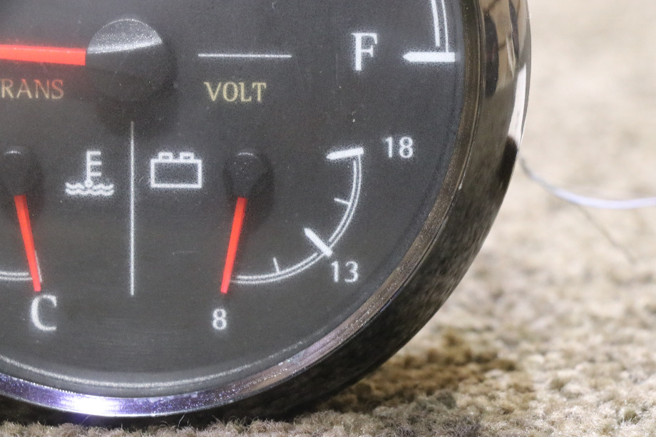 USED MOANCO 3 IN 1 FUEL / TRANS / VOLT DASH GAUGE 6913-00275-29 RV/MOTORHOME PARTS FOR SALE RV Components 
