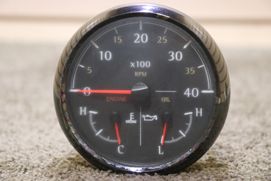 USED RV 6913-00274-29 MONACO 3 IN 1 TACH / ENG / OIL DASH GAUGE FOR SALE RV Components 