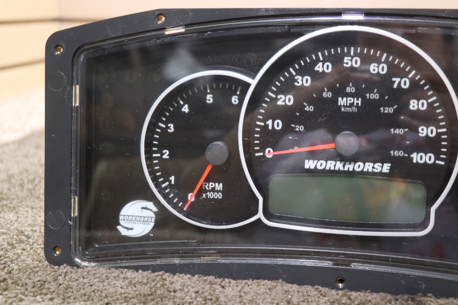 USED 108604-0 WORKHORSE CHASSIS DASH CLUSTER RV PARTS FOR SALE RV Components 