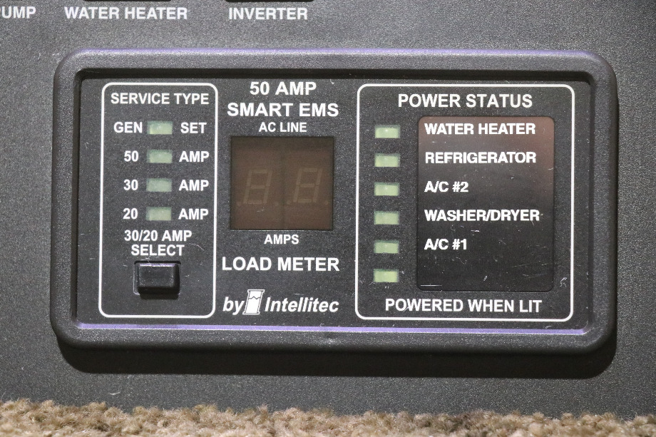 USED MONITOR PANEL WITH SMART EMS DISPLAY PANEL MOTORHOME PARTS FOR SALE RV Components 