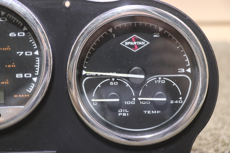 USED COMPLETE SPARTAN DASH GAUGE CLUSTER 63316 RV/MOTORHOME FOR SALE RV Components 
