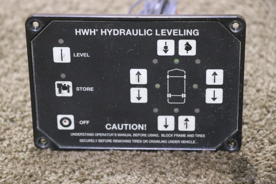 USED HWH HYDRAULIC LEVELING TOUCH PAD AP29691 WITH PIGTAILS RV/MOTORHOME PARTS FOR SALE RV Components 