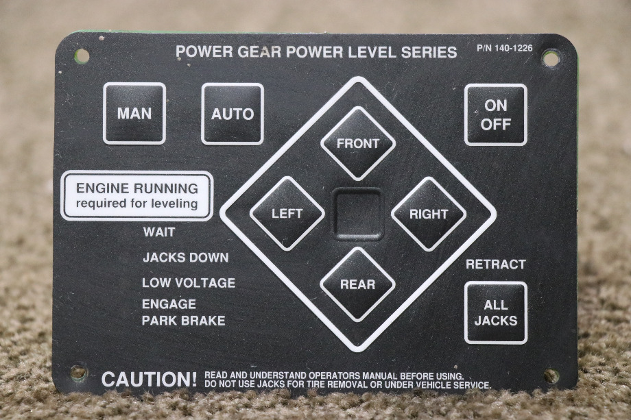 USED RV 140-1226 POWER GEAR POWER LEVEL SERIES TOUCH PAD FOR SALE RV Components 