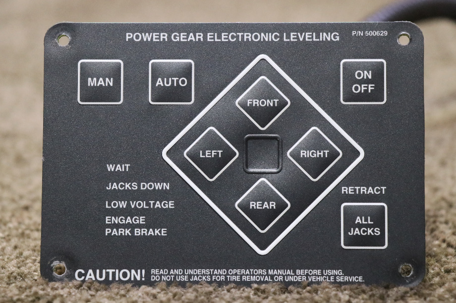 USED MOTORHOME POWER GEAR 500629 ELECTRONIC LEVELING TOUCH PAD FOR SALE RV Components 