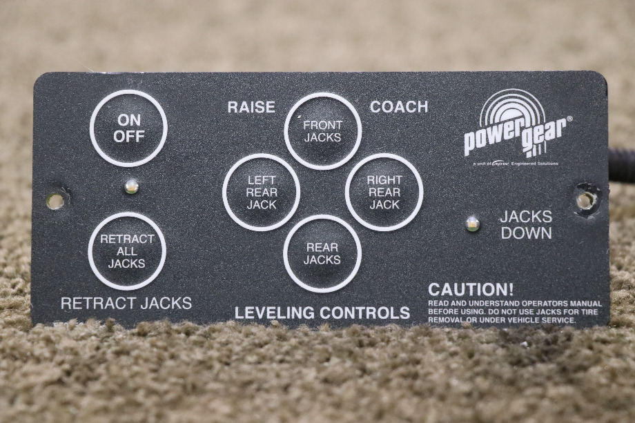 USED RV/MOTORHOME POWER GEAR LEVELING CONTROLS TOUCH PAD 500456 WITH PIGTAIL FOR SALE RV Components 