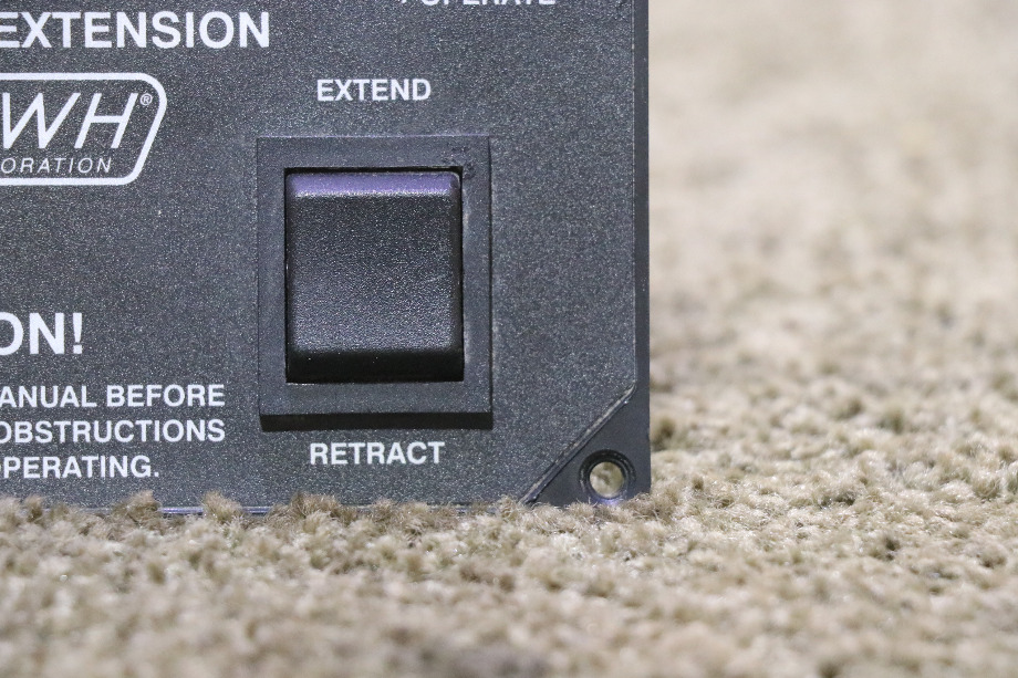 USED HWH ROOM EXTENSION KEY & SWITCH PANEL MOTORHOME PARTS FOR SALE RV Components 