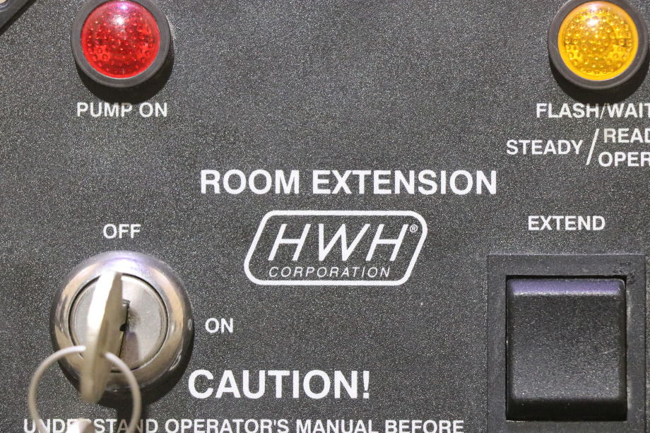 USED HWH ROOM EXTENSION KEY & SWITCH PANEL MOTORHOME PARTS FOR SALE RV Components 