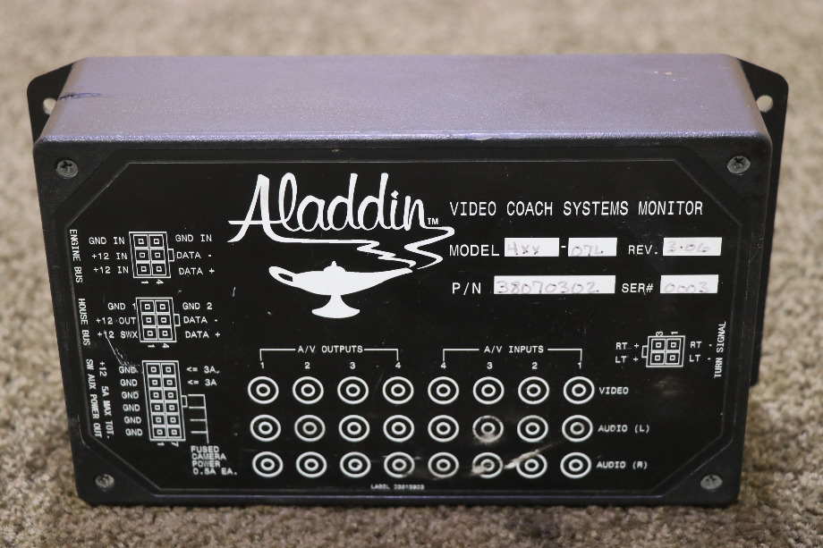 USED ALADDIN VIDEO COACH SYSTEMS MONITOR MODULE 38070302 RV/MOTORHOME PARTS FOR SALE RV Components 