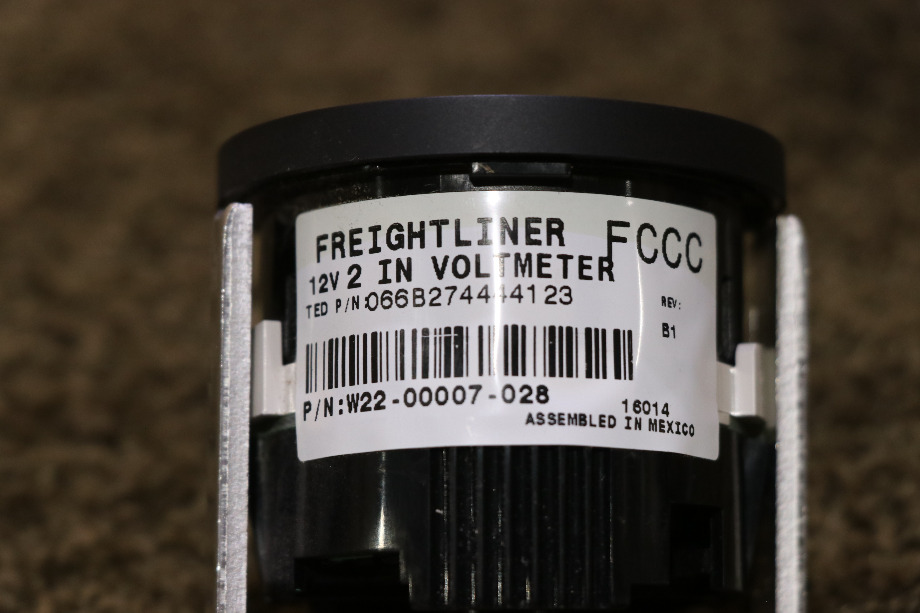 USED MOTORHOME FREIGHTLINER W22-00007-028 VOLTS DASH GAUGE FOR SALE RV Components 
