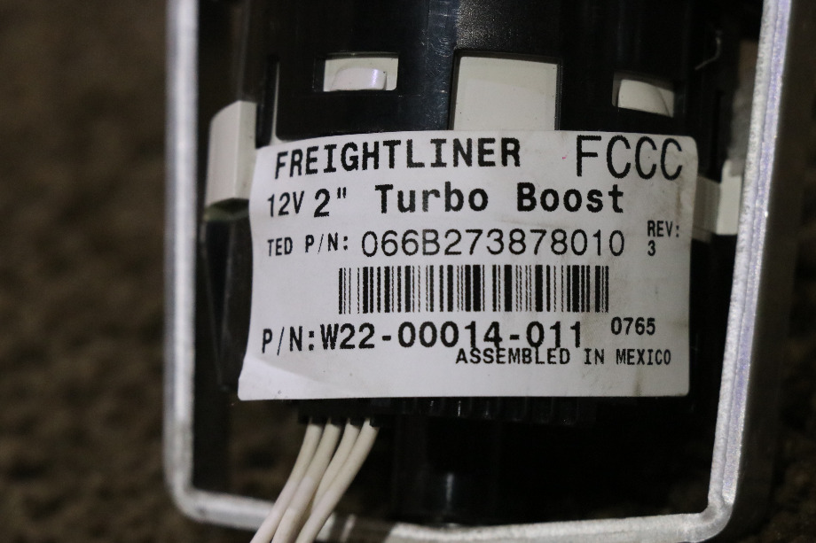 USED W22-00014-011 FREIGHTLINER TURBO BOOST DASH GAUGE RV PARTS FOR SALE RV Components 