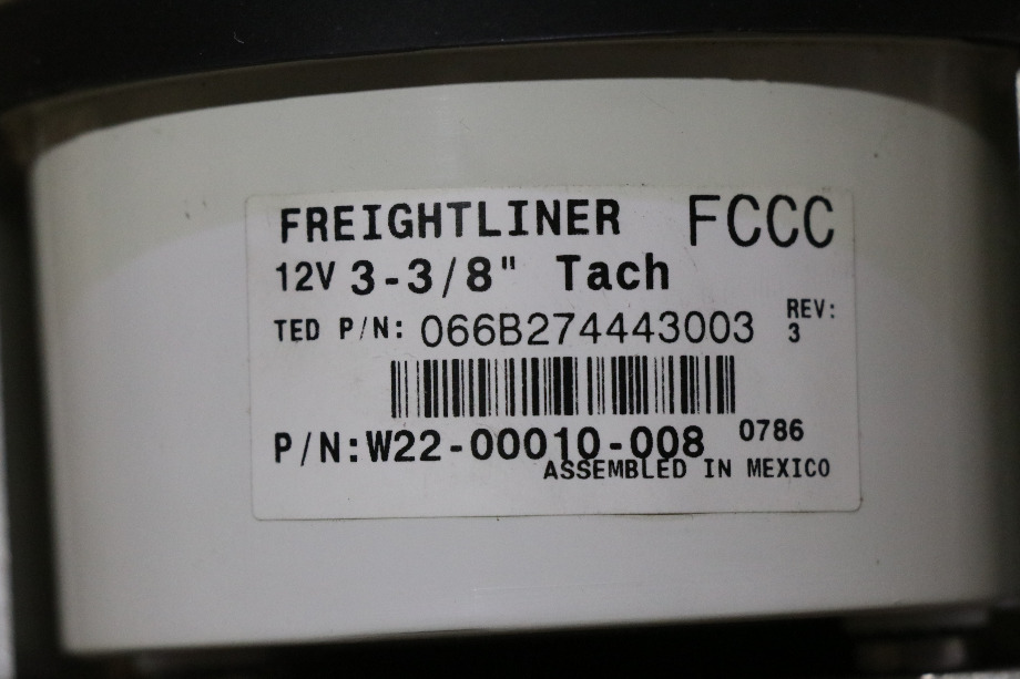USED FREIGHTLINER TACHOMETER DASH GAUGE W22-00010-008 RV/MOTORHOME PARTS FOR SALE RV Components 
