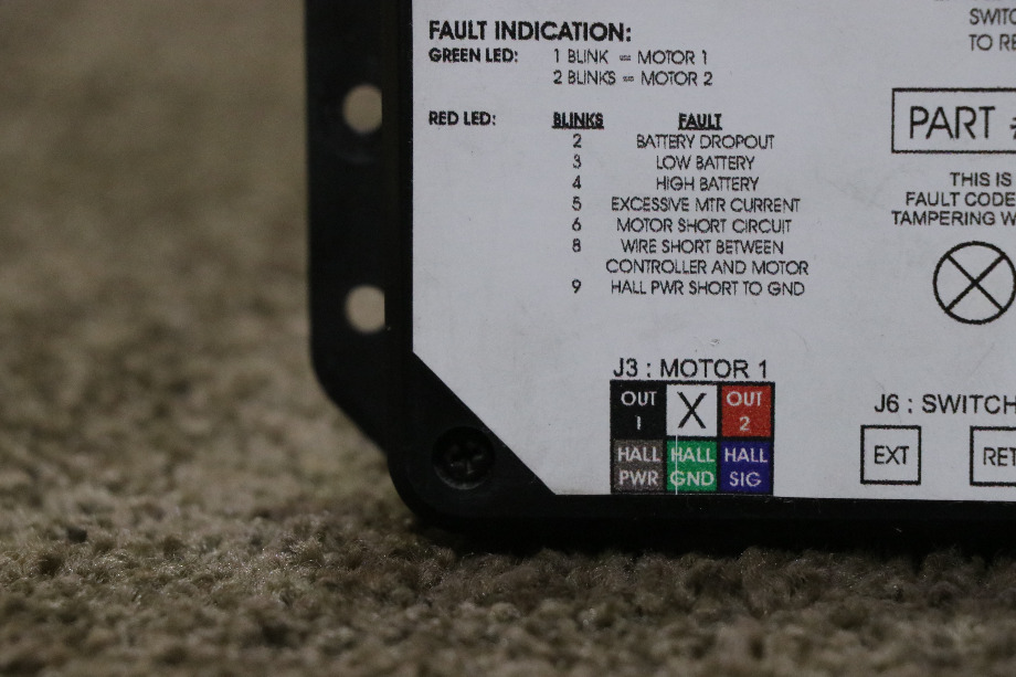 USED LIPPERT DUAL MOTOR SYNCHRONOUS VELOCITY SLIDE CONTROLLER 13398-D0 RV/MOTORHOME PARTS FOR SALE RV Components 
