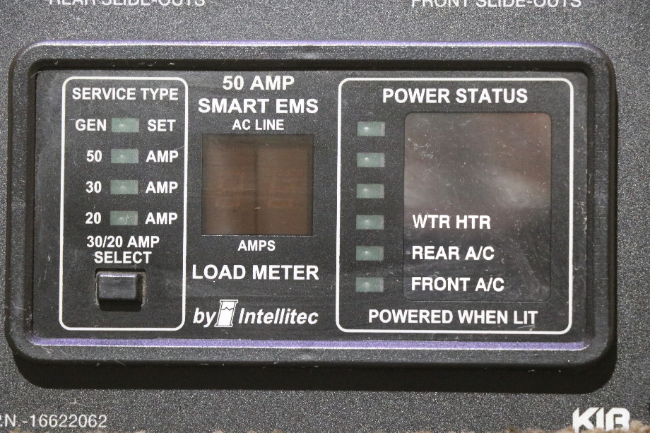USED RV/MOTORHOME KIB TANK LEVEL MONITOR PANEL WITH EMS DISPLAY 16622062 FOR SALE RV Components 