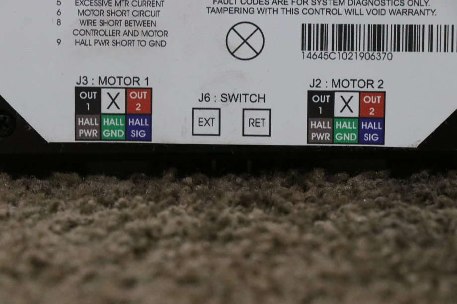 USED LIPPERT DUAL MOTOR SYNCHRONOUS VELOCITY SLIDE CONTROLLER 13398-D0 RV/MOTORHOME PARTS FOR SALE RV Components 