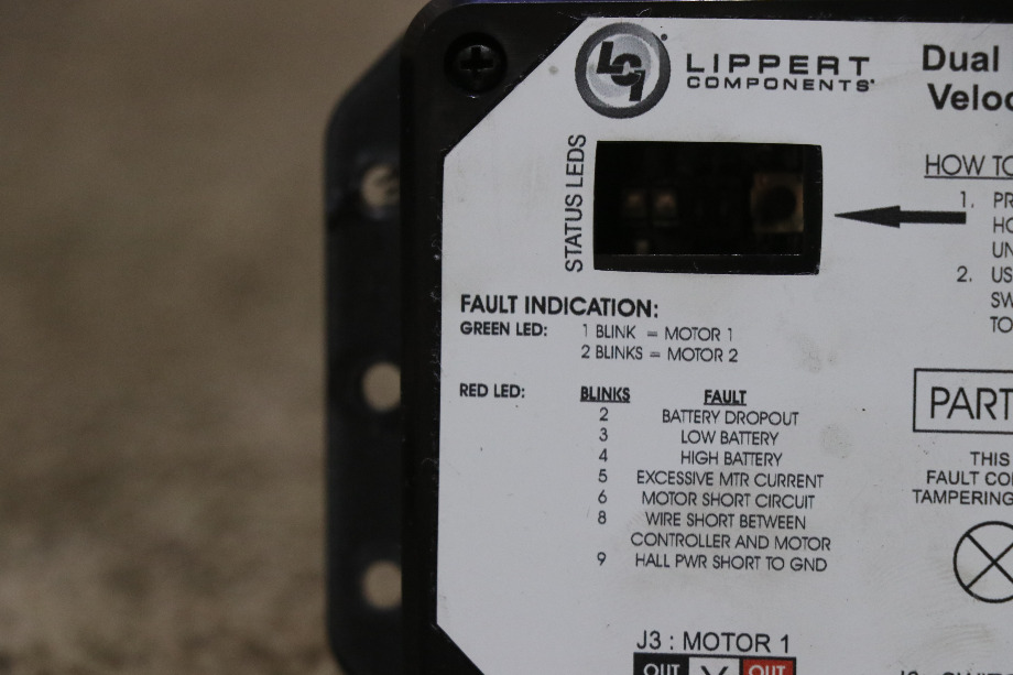 USED LIPPERT DUAL MOTOR SYNCHRONOUS VELOCITY SLIDE CONTROLLER 13398-D0 RV/MOTORHOME PARTS FOR SALE RV Components 