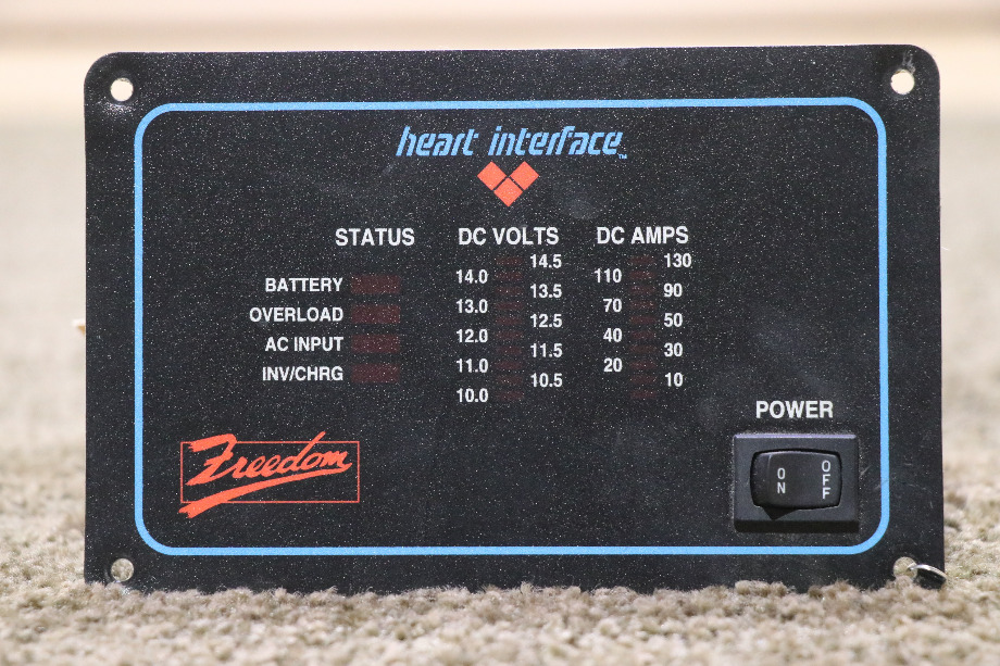 USED HEART INTERFACE INVERTER FREEDOM REMOTE PANEL RV/MOTORHOME PARTS FOR SALE RV Components 