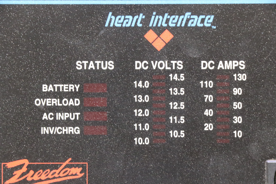 USED HEART INTERFACE INVERTER FREEDOM REMOTE PANEL RV/MOTORHOME PARTS FOR SALE RV Components 