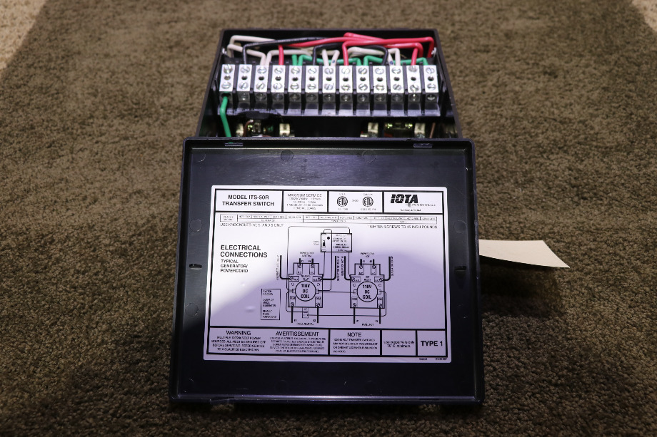 USED IOTA ITS-50R AUTOMATIC TRANSFER SWITCH MOTORHOME PARTS FOR SALE RV Components 