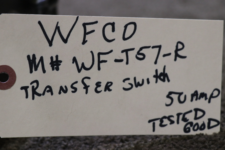USED MOTORHOME WFCO WF-T57-R TRANSFER SWITCH FOR SALE RV Components 