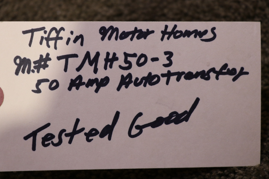 USED TIFFIN MOTORHOMES TMH50-3 AUTOMATIC TRANSFER SWITCH MOTORHOME PARTS FOR SALE RV Components 
