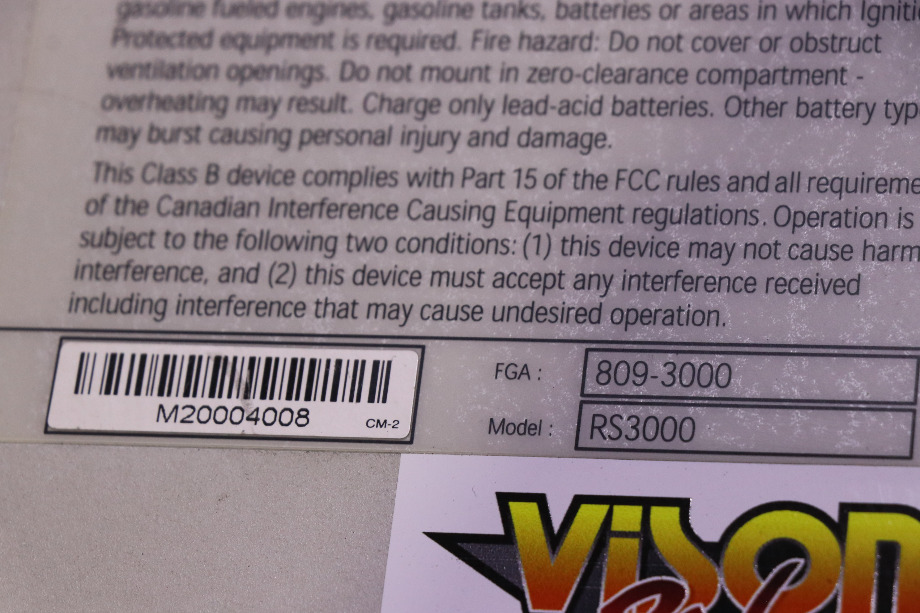 USED RV/MOTORHOME XANTREX SINE WAVE INVERTER/CHARGER RS3000 FOR SALE RV Components 