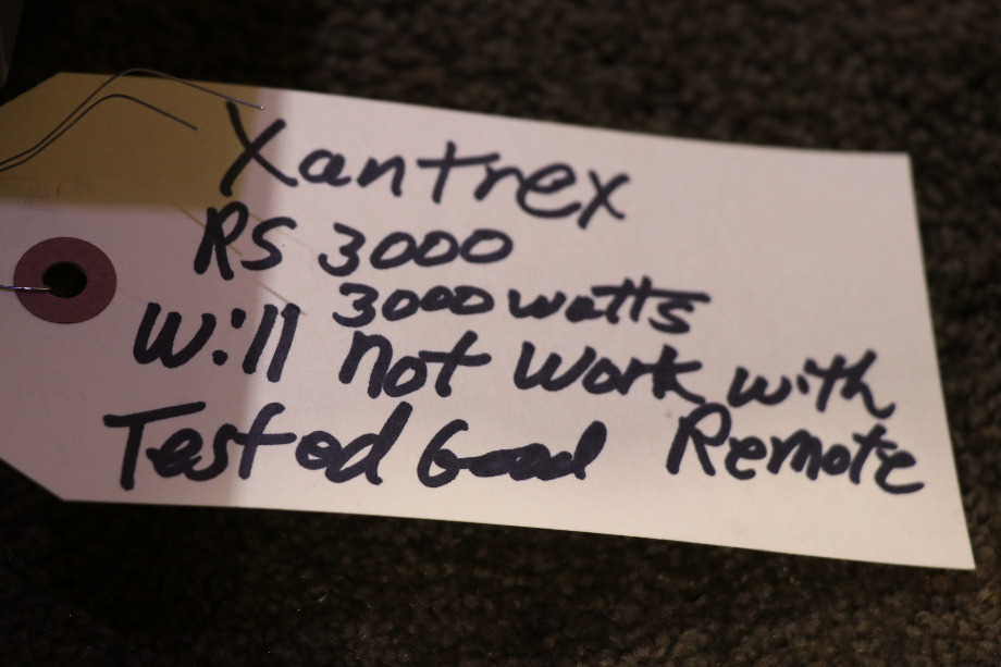 USED RV/MOTORHOME XANTREX SINE WAVE INVERTER/CHARGER RS3000 FOR SALE RV Components 