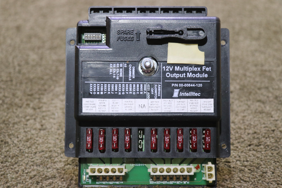 USED RV 00-00844-120 INTELLITEC 12V MULTIPLEX FET OUTPUT MODULE FOR SALE RV Components 