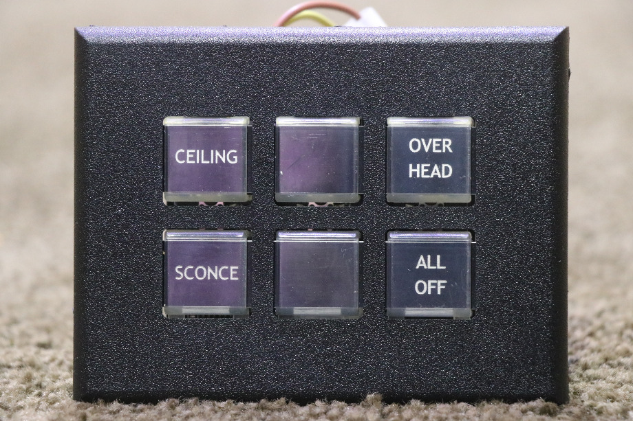 USED INTELLITEC 6 BUTTON SWITCH PANEL 00-00873-006 RV/MOTORHOME PARTS FOR SALE RV Components 