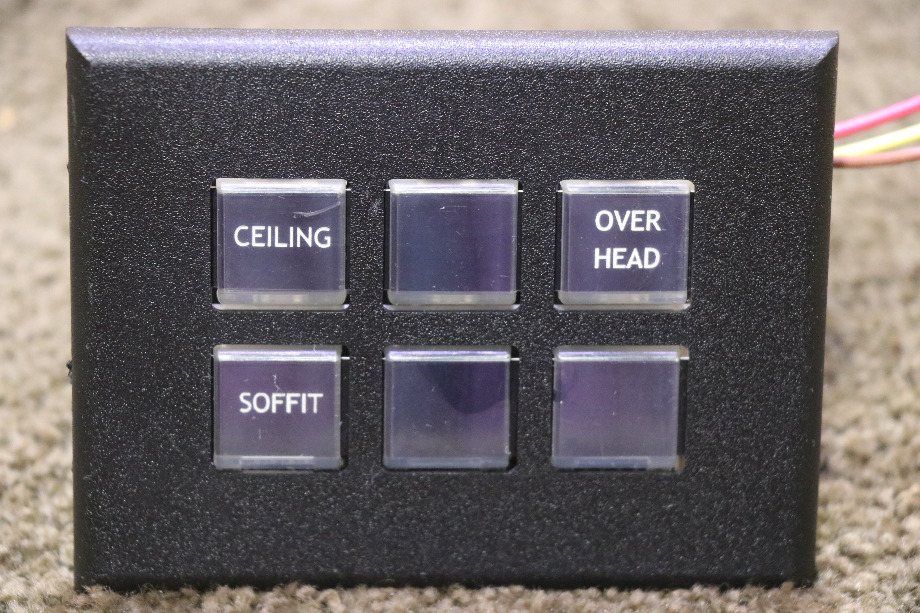 USED INTELLITEC 6 BUTTON SWITCH PANEL 00-00873-006 RV/MOTORHOME PARTS FOR SALE RV Components 