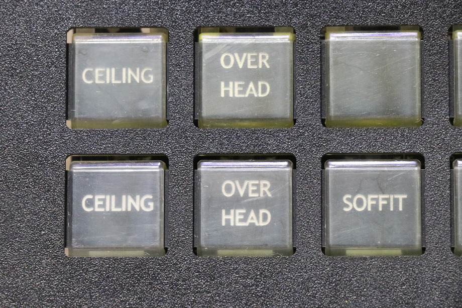 USED MOTORHOME INTELLITEC 00-00869-010 10 BUTTON SWITCH PANEL FOR SALE RV Components 