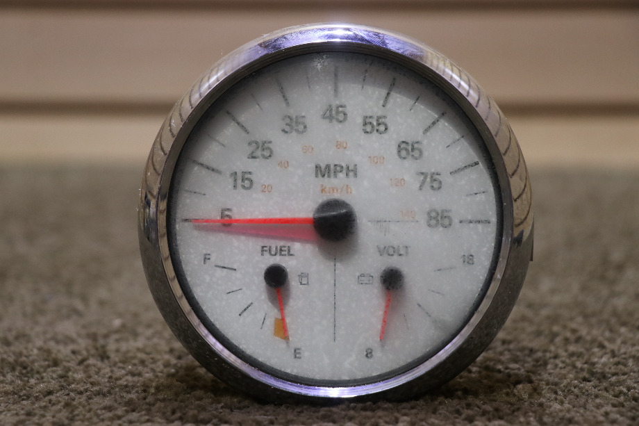 USED MOTORHOME FREIGHTLINER 6913-00070-01 3 IN 1 SPEED / FUEL / VOLT DASH GAUGE FOR SALE RV Components 