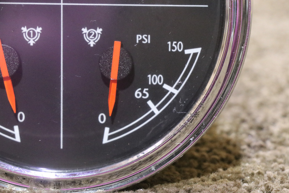 USED MOTORHOME 4 IN 1 W22-00013-038 OIL / TEMP / FRONT / REAR DASH GAUGE FOR SALE RV Components 