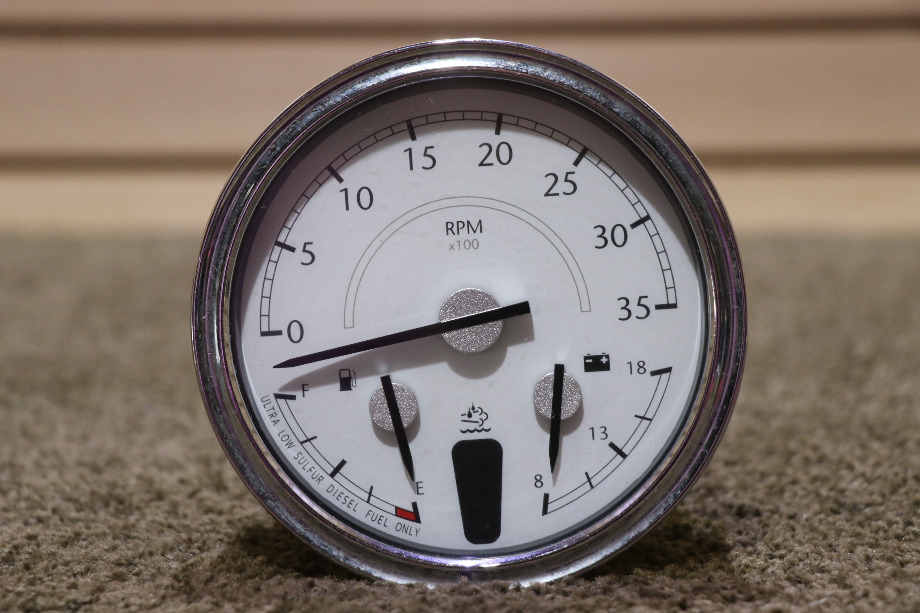 USED RV/MOTORHOME 3 IN 1 TACH / FUEL / VOLT DASH GAUGE W22-00012-036 FOR SALE RV Components 