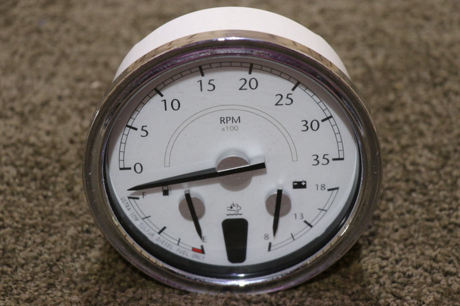 USED RV/MOTORHOME 3 IN 1 TACH / FUEL / VOLT DASH GAUGE W22-00012-036 FOR SALE RV Components 