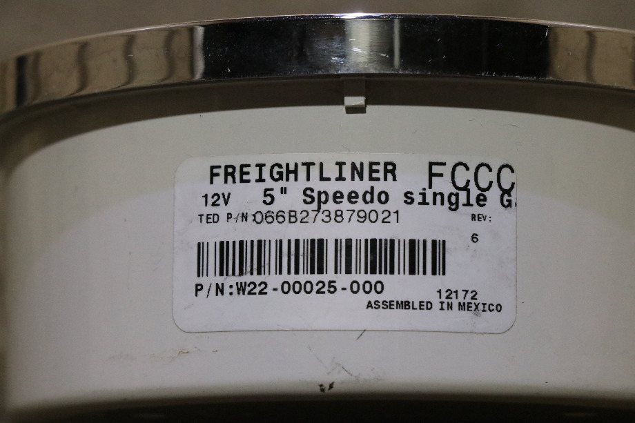 USED W22-00025-000 FREIGHTLINER SPEEDOMETER DASH GAUGE RV PARTS FOR SALE RV Components 